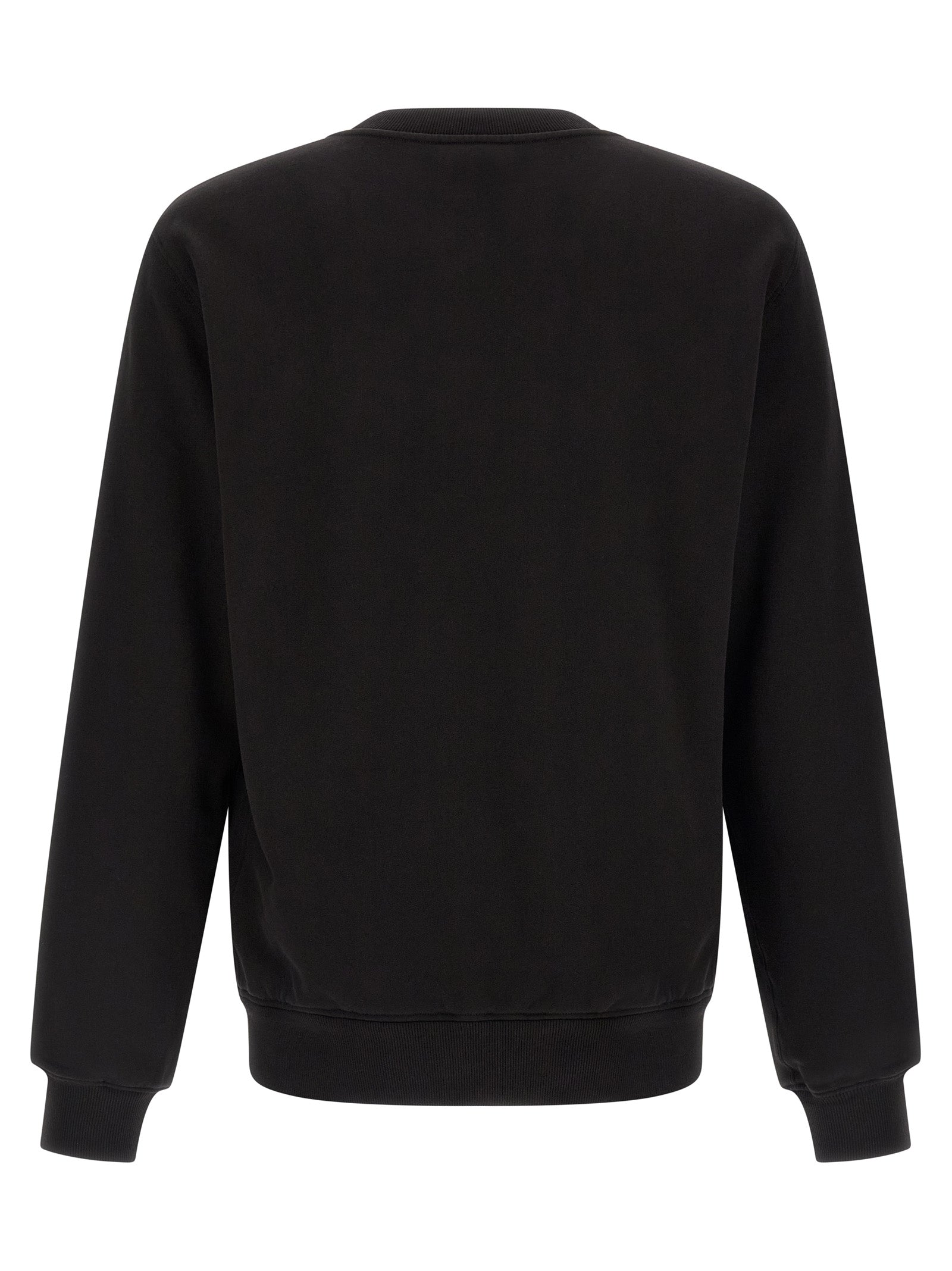 Sweatshirt by Dolce & Gabbana for men in cotton black features an enviable silhouette, showcasing a premium and refined crew neckline for a truly enviable finish.