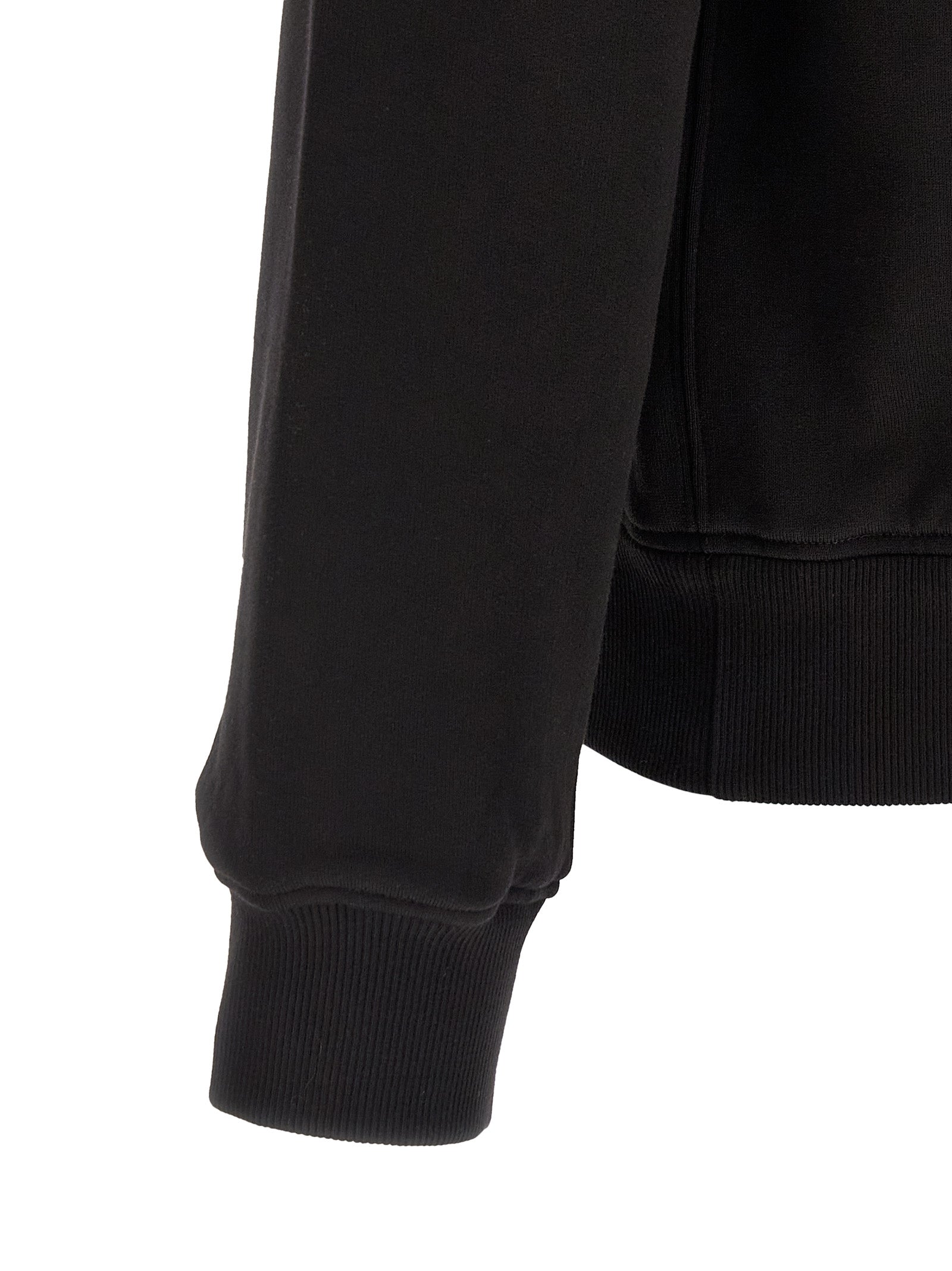Sweatshirt by Dolce & Gabbana for men in cotton black features a unrivaled silhouette with a refined crew neckline and unrivaled detailing for a sophisticated look.
