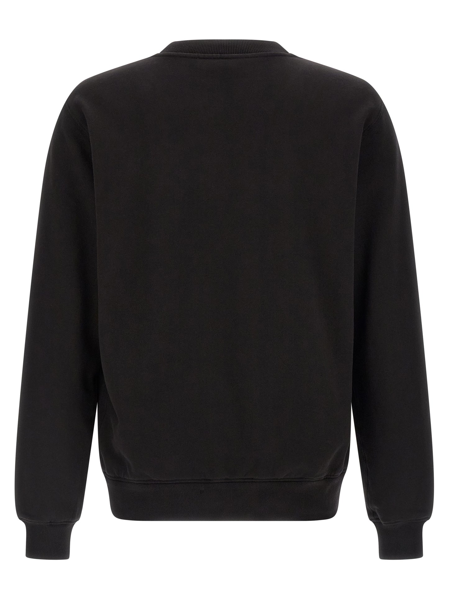 Sweatshirt by Dolce & Gabbana for men in cotton black features a unrivaled silhouette with a refined crew neckline and unrivaled detailing for a sophisticated look.