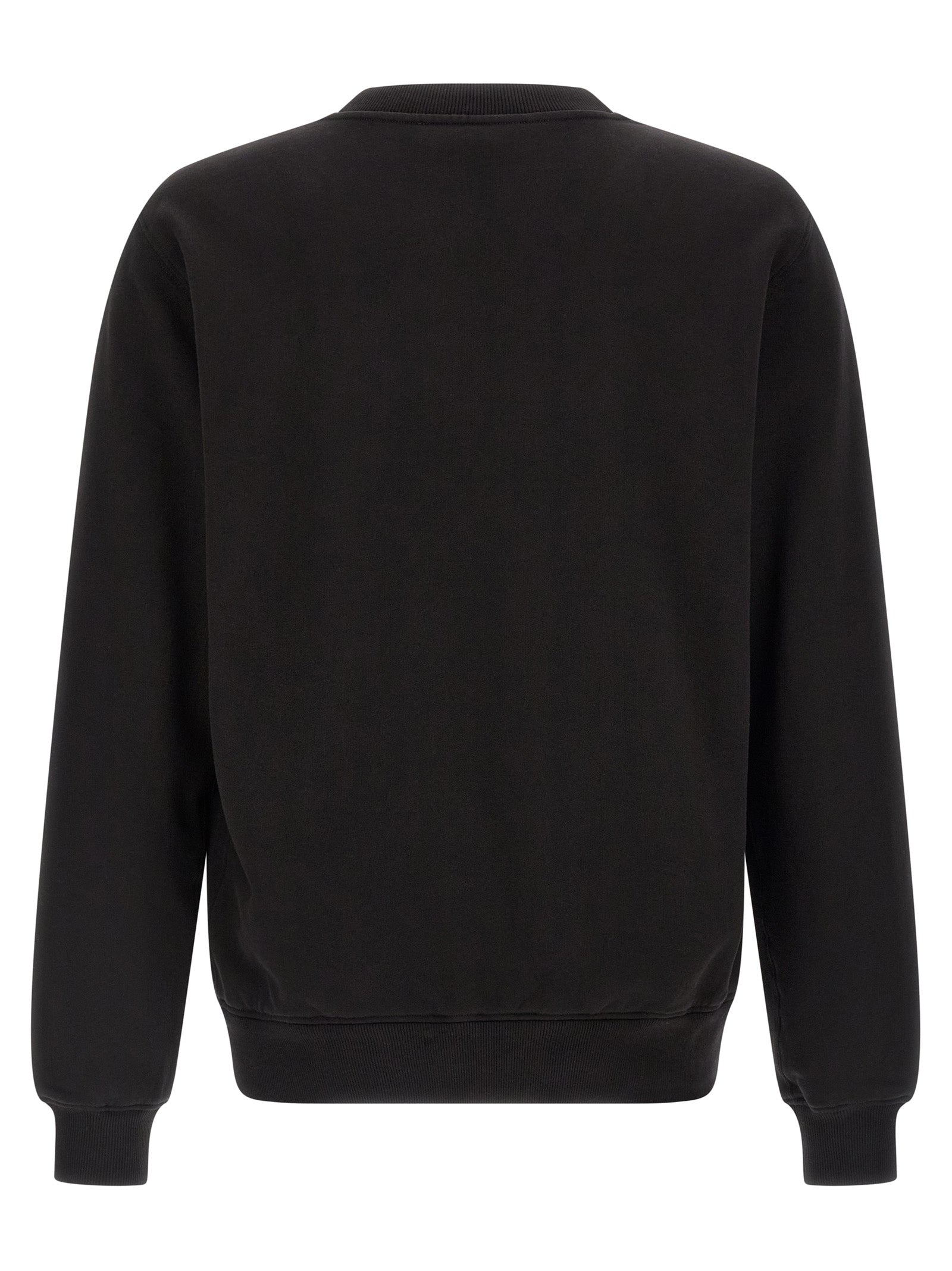 Sweatshirt by Dolce & Gabbana for men in cotton black features a unrivaled silhouette with a refined crew neckline and unrivaled detailing for a sophisticated look.