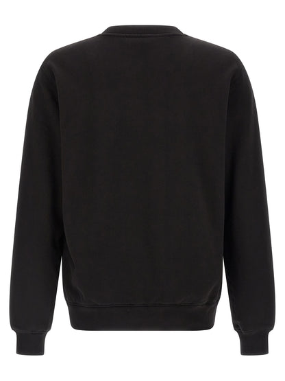 Sweatshirt by Dolce & Gabbana for men in cotton black features a unrivaled silhouette with a refined crew neckline and unrivaled detailing for a sophisticated look.