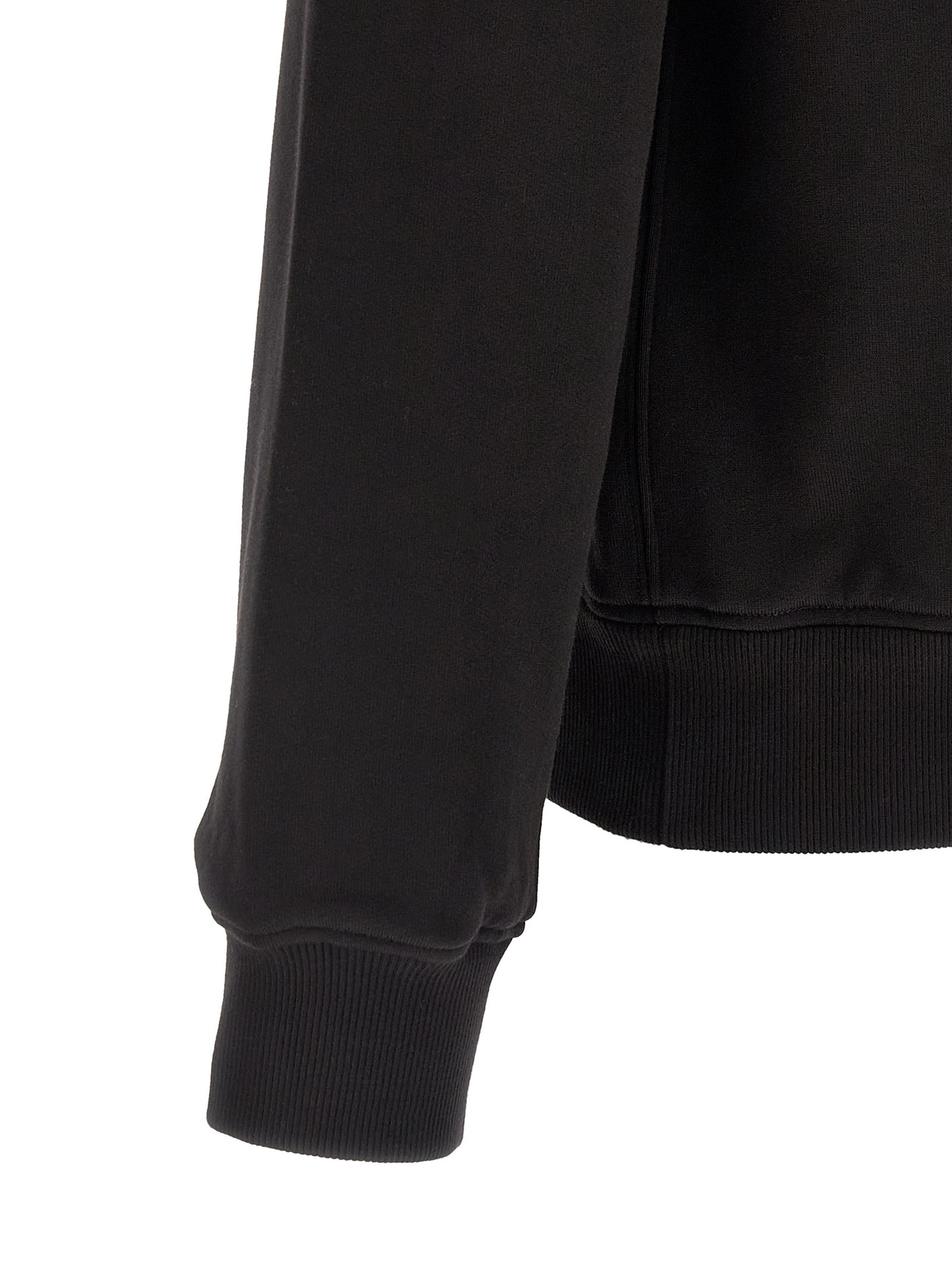 Sweatshirt by Dolce & Gabbana for men in cotton black features an exquisite silhouette, showcasing and crew neckline details for a exquisite look.