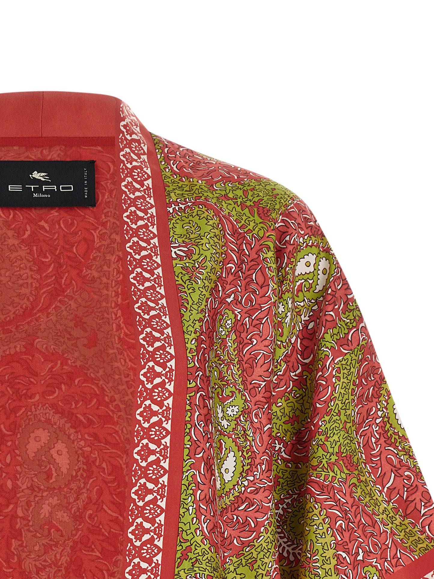 Cardigan by Etro for women in silk twill multicolor, patterned & paisley showcases a captivating silhouette, artfully detailed with a captivating and for a truly sophisticated captivating look.
