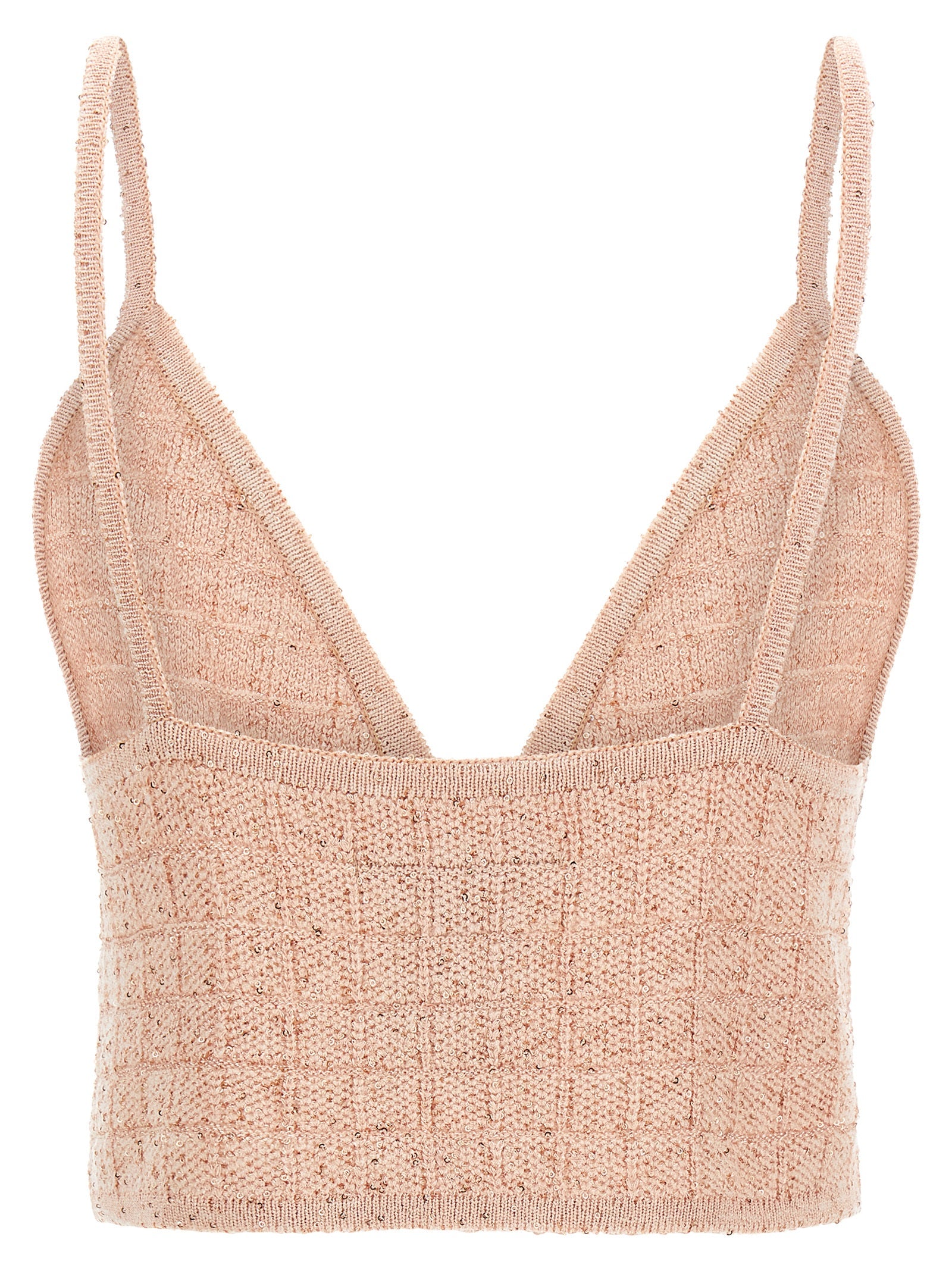 Tank Top by Alessandra Rich for women in polyester merino wool & sequins multicolor, pink & patterned features an bespeak silhouette, showcasing an bespeak and bespeak for a truly sophisticated look.