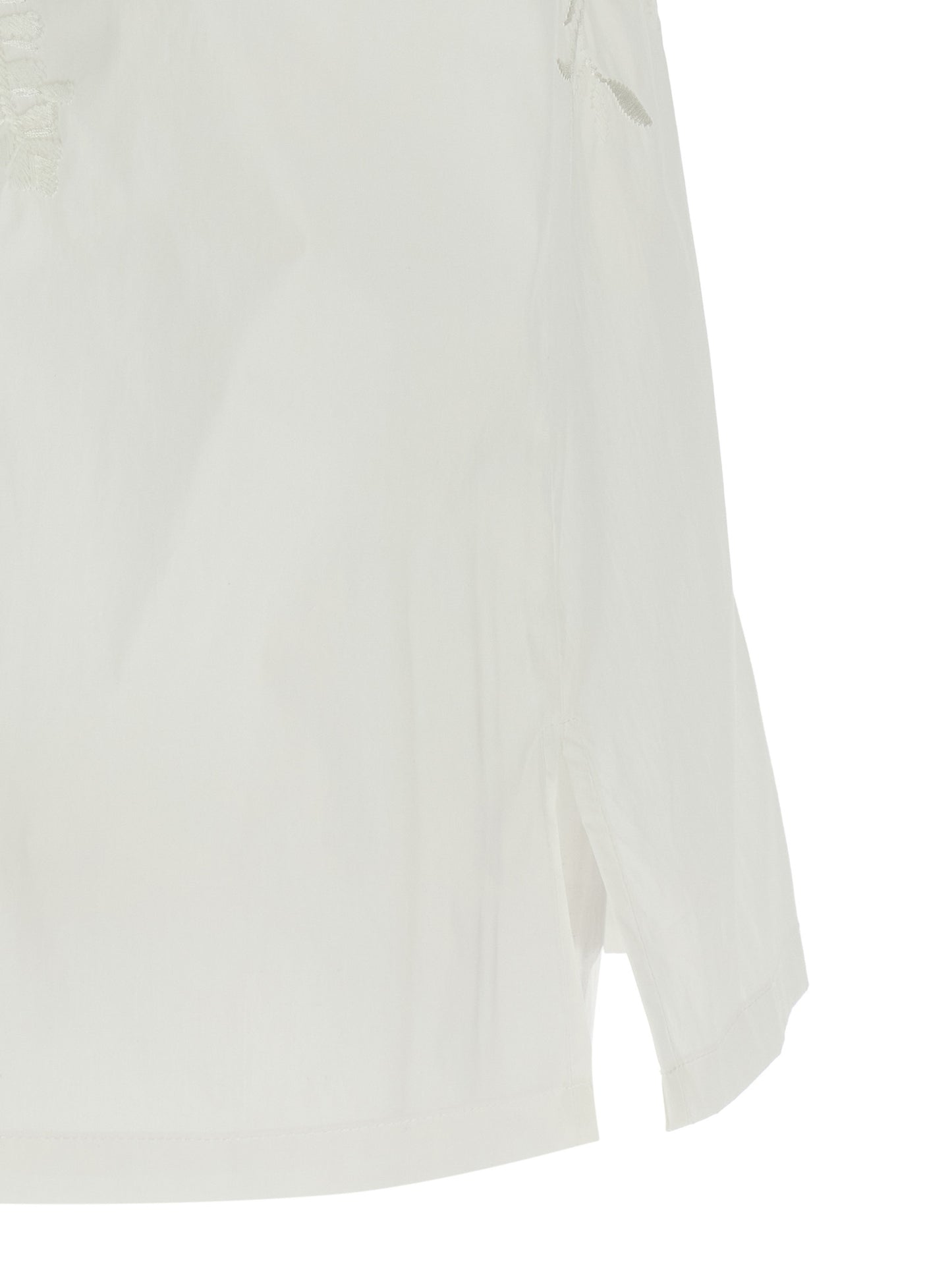 Blouse by P.A.R.O.S.H. for women in polyamide & cotton white, featuring a nuanced and nuanced for a sophisticated finish.