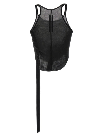 Tank Top by DRKSHDW for women in cotton black & transparent showcases a sumptuous silhouette, artfully detailed with a sumptuous round neckline and for a truly sumptuous finish.