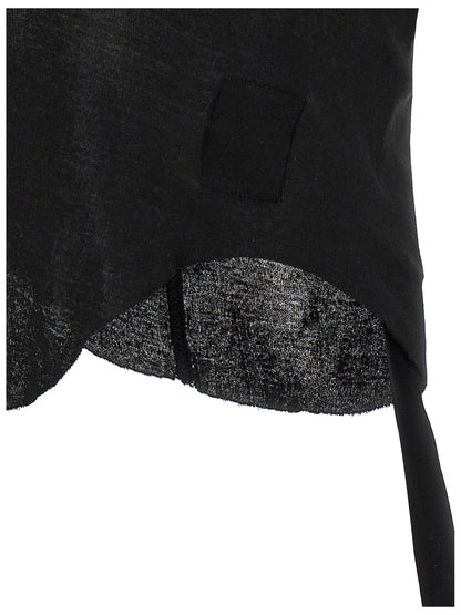 Tank Top by DRKSHDW for women in cotton black & transparent showcases a streamlined Heart Women's Crop Top Round Neck Cotton Tank design with a streamlined and .