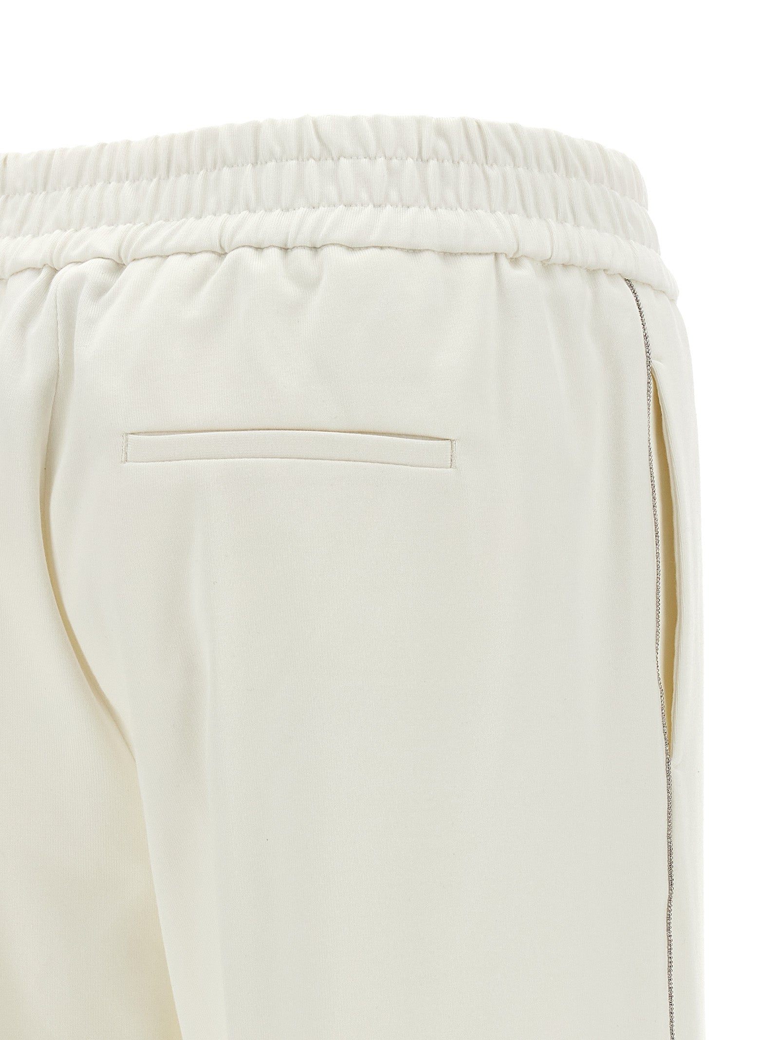 Casual Pants by Peserico for women in polyester cotton white presents a refined pantology silhouette, artfully defined by a refined pantology straight-leg & wide, long, and a sophisticated .