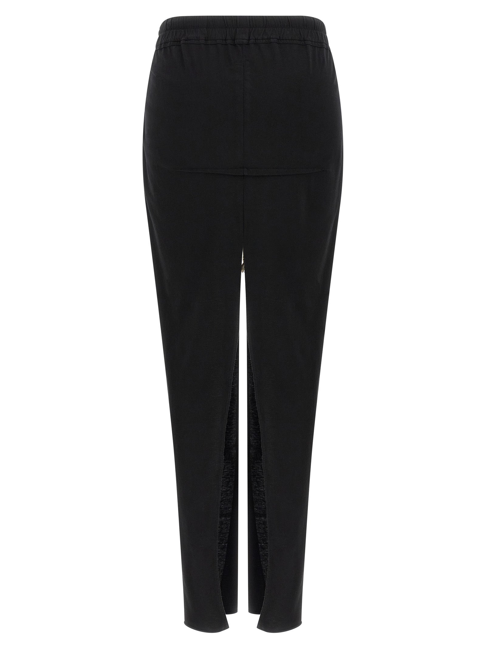 Skirt by DRKSHDW for women in organic cotton black features a contoured silhouette from the Women's Organic Cotton Mini Skirt collection, characterized by its contoured mini for a contoured finish.