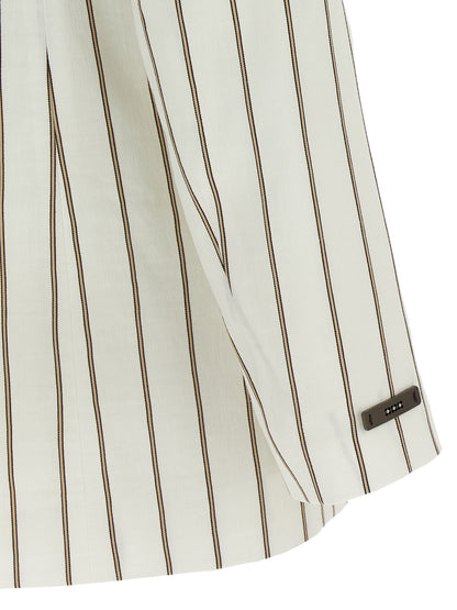 Blazer by Peserico for women in cotton linen viscose twill white showcases a polished silhouette, highlighted by a refined and polished for a sophisticated finish.