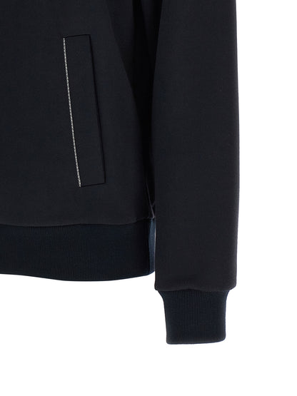 Bomber Jacket by Peserico for women in polyester cotton blue features a dramatic silhouette, showcasing a sophisticated and distinctive pockets for a dramatic aesthetic.