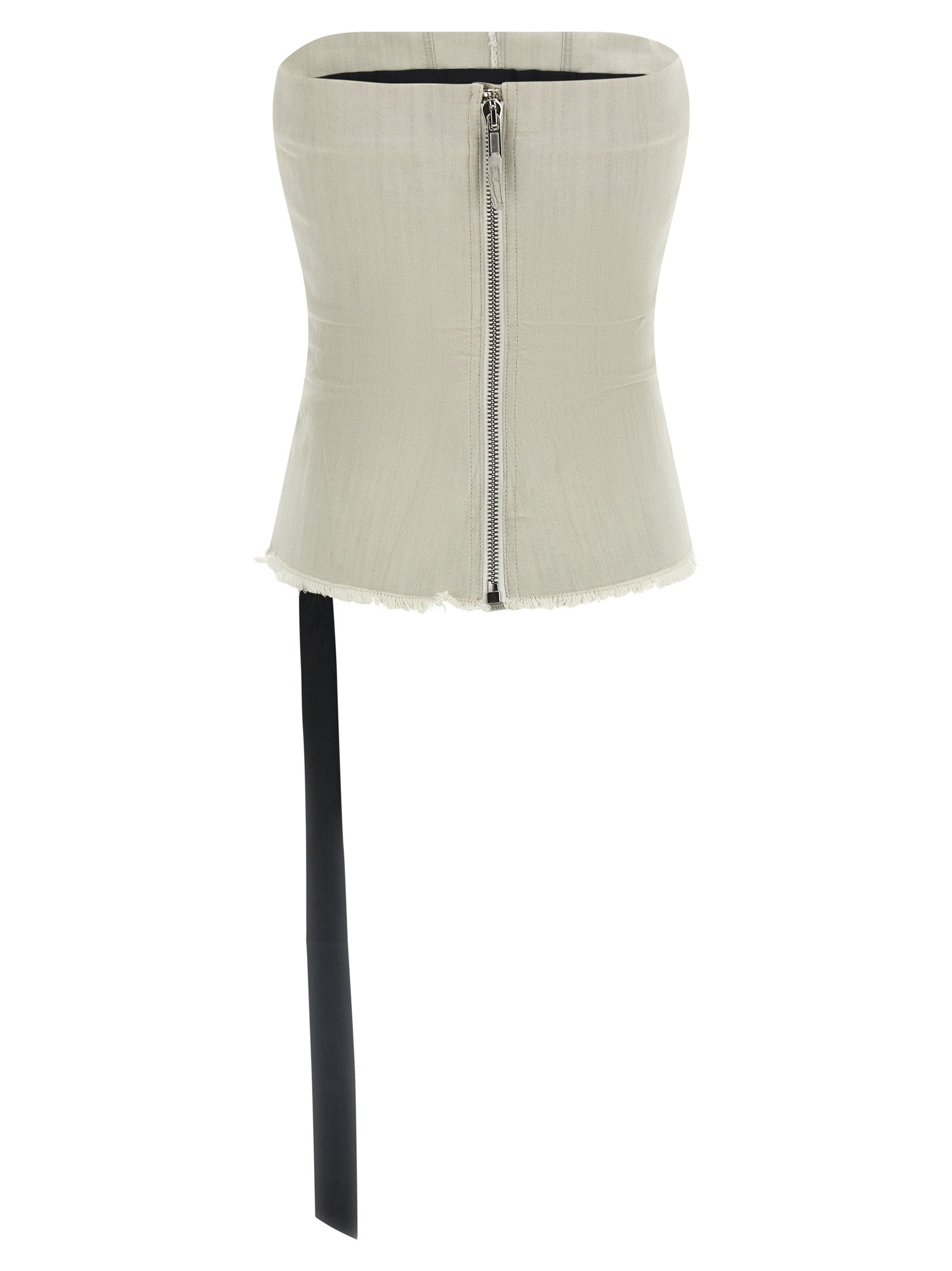 Tank Top by DRKSHDW for women in stretch denim cotton gray features an bespeak silhouette, showcasing an bespeak and bespeak for a truly sophisticated look.