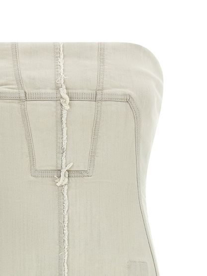 Tank Top by DRKSHDW for women in stretch denim cotton gray showcases a sumptuous silhouette, artfully detailed with a sumptuous and for a truly sumptuous finish.