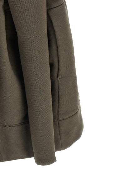 Activewear Sweatshirt by DRKSHDW for women in cotton beige presents a dynamic silhouette, featuring a dynamic and detailed with functional .