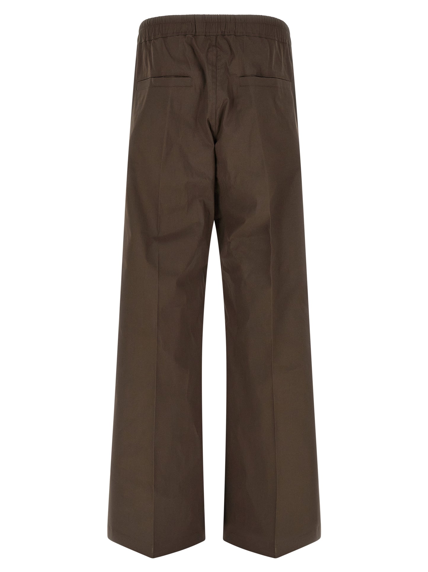Cargo Pants by Rick Owens for men in stretch cotton brown features an stylish wide with a long and , expertly finished with stylish utility detailing.