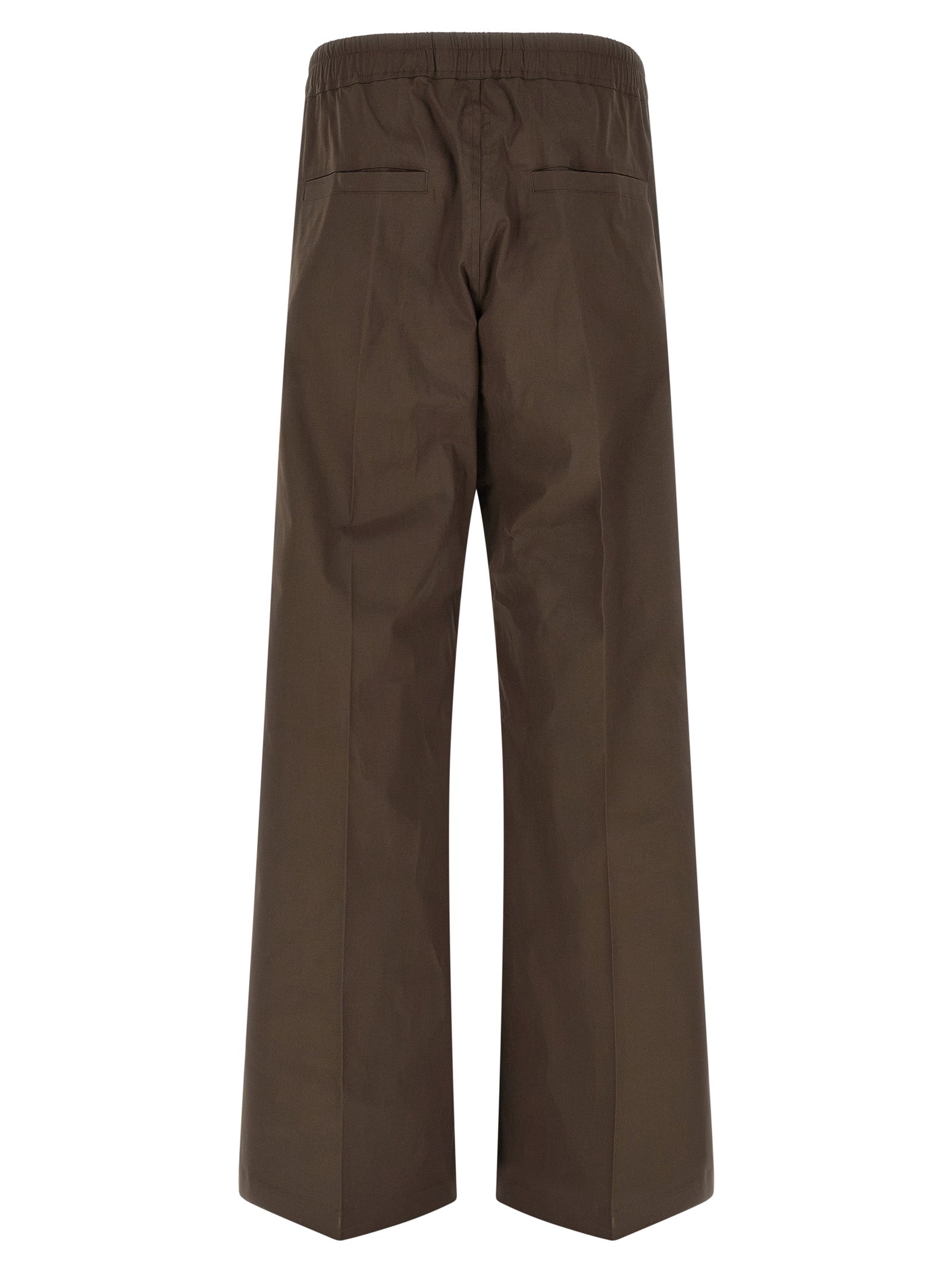 Cargo Pants by Rick Owens for men in stretch cotton brown features an stylish wide with a long and , expertly finished with stylish utility detailing.