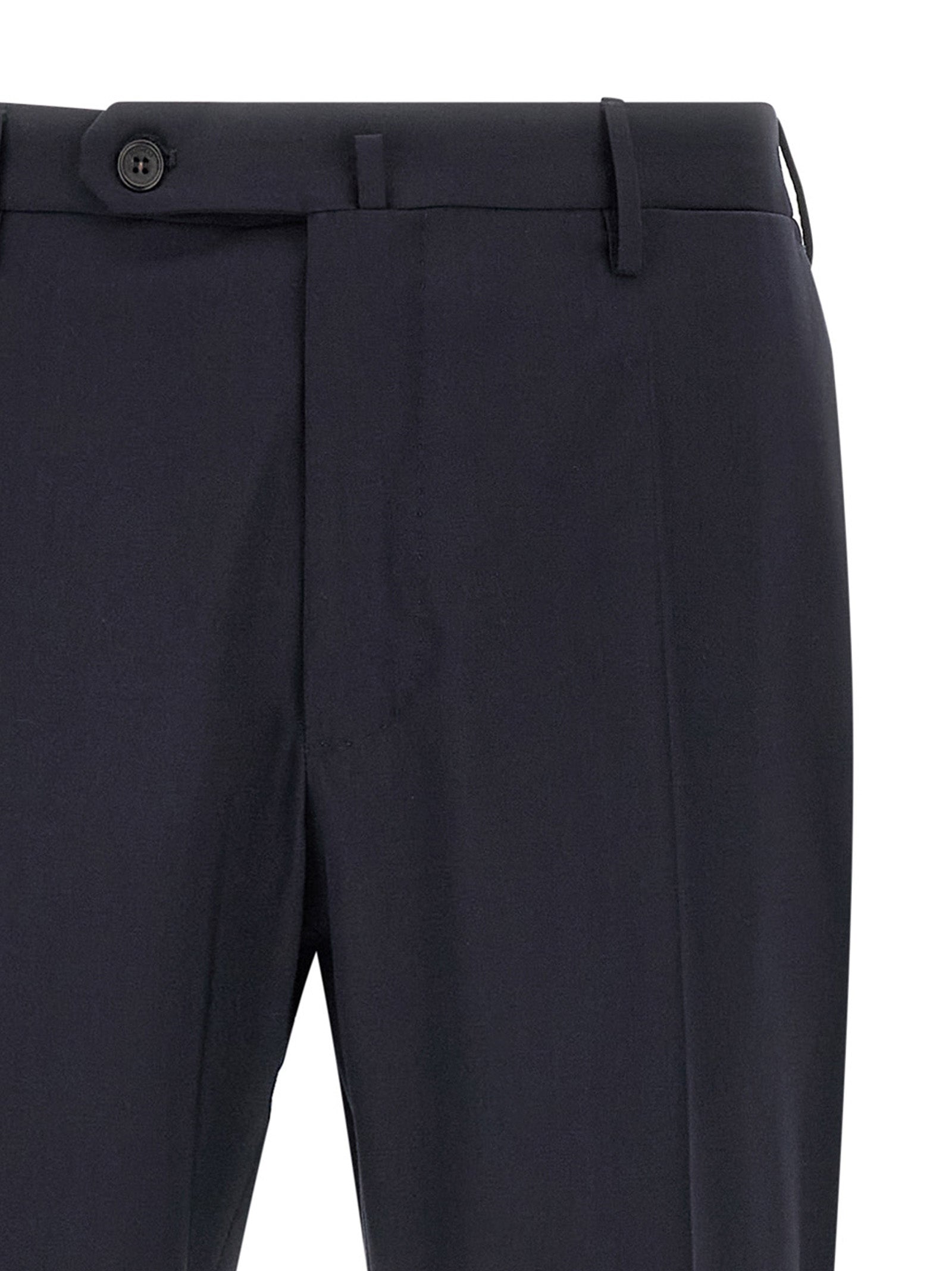 Trousers by Incotex for men in virgin wool blue presents a smart silhouette, meticulously detailed with a smart , a smart long, and a smart .