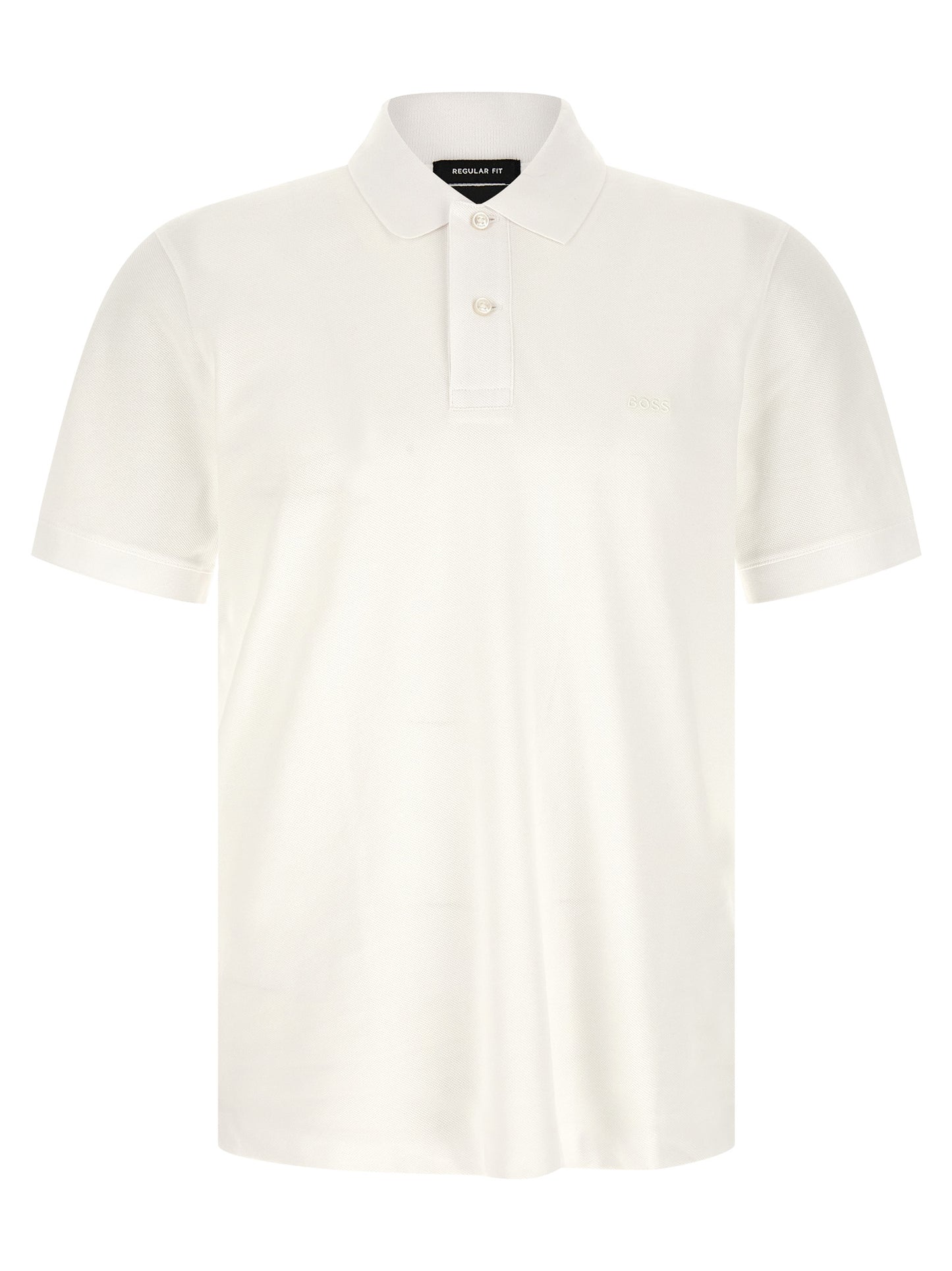 Polo Shirt by Hugo Boss for men in cotton white showcases a enviable silhouette, featuring a refined and short-sleeve for a enviable finish.