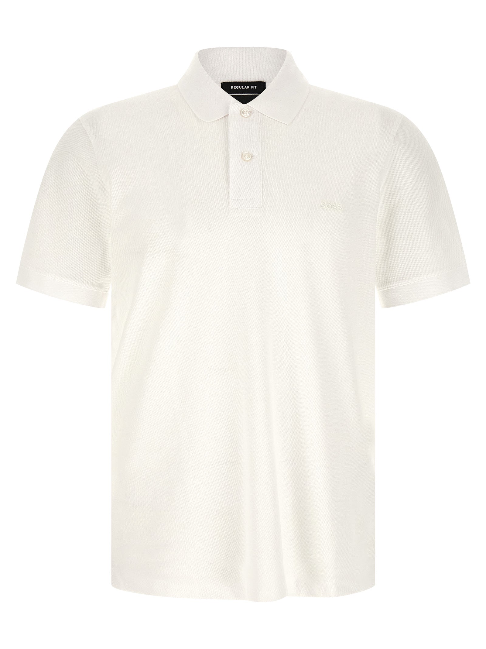 Polo Shirt by Hugo Boss for men in cotton white showcases a enviable silhouette, featuring a refined and short-sleeve for a enviable finish.