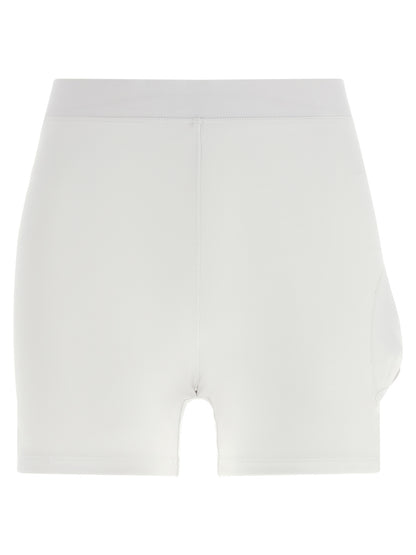Dress by Brunello Cucinelli for women in stretch cotton white, signature & striped features an magnificent silhouette, artfully detailed with a magnificent shirt-collar neckline and that flows into an magnificent short mini.