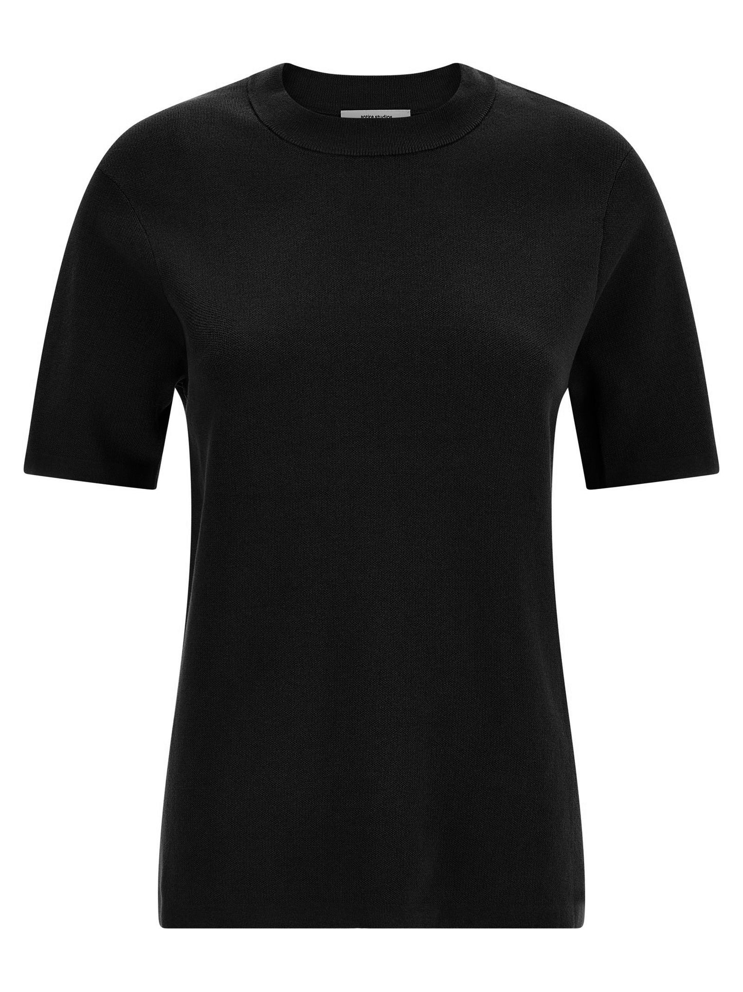 Entire Studios Women's Crew Neck Cotton T-Shirt - Black