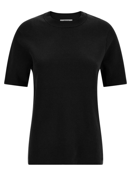 Entire Studios Women's Crew Neck Cotton T-Shirt - Black