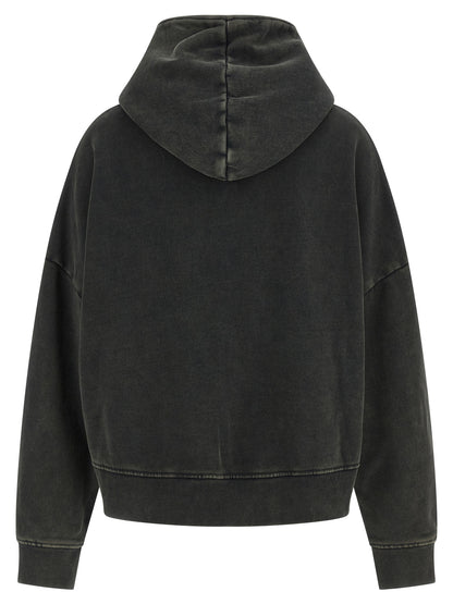 Sweatshirt Hoodie by Entire Studios for women in cotton gray features an dramatic silhouette, showcasing a sophisticated hooded neckline and dramatic for a refined, modern aesthetic.