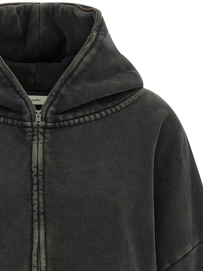 Sweatshirt Hoodie by Entire Studios for women in cotton gray features a edgy silhouette, detailed with a edgy hooded neckline and for a refined finish.