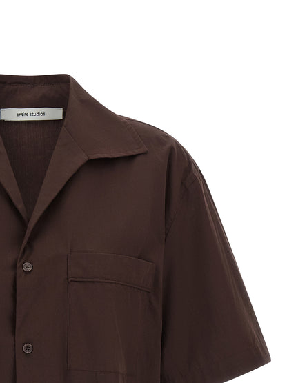 Blouse by Entire Studios for women in cotton brown, featuring a nuanced and nuanced for a sophisticated finish.