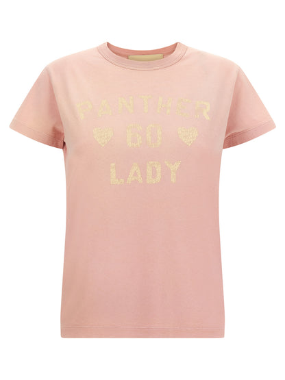 T-Shirt by Valentino Garavani for women in cotton multicolor, pink & print showcases a dramatic silhouette, elegantly detailed with a dramatic crew neckline and short-sleeve for a truly dramatic finish.