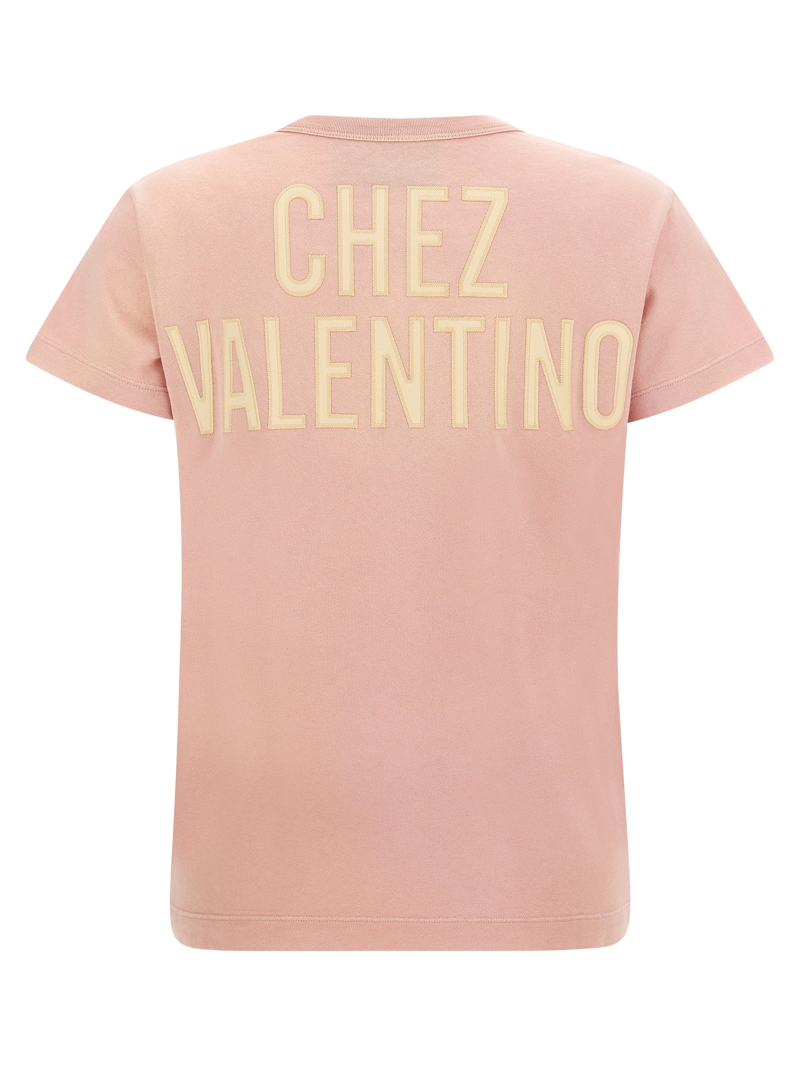 T-Shirt by Valentino Garavani for women in cotton multicolor, pink & print showcases a unassuming silhouette, artfully detailed with a refined crew neckline and unassuming for a sophisticated, contemporary look.