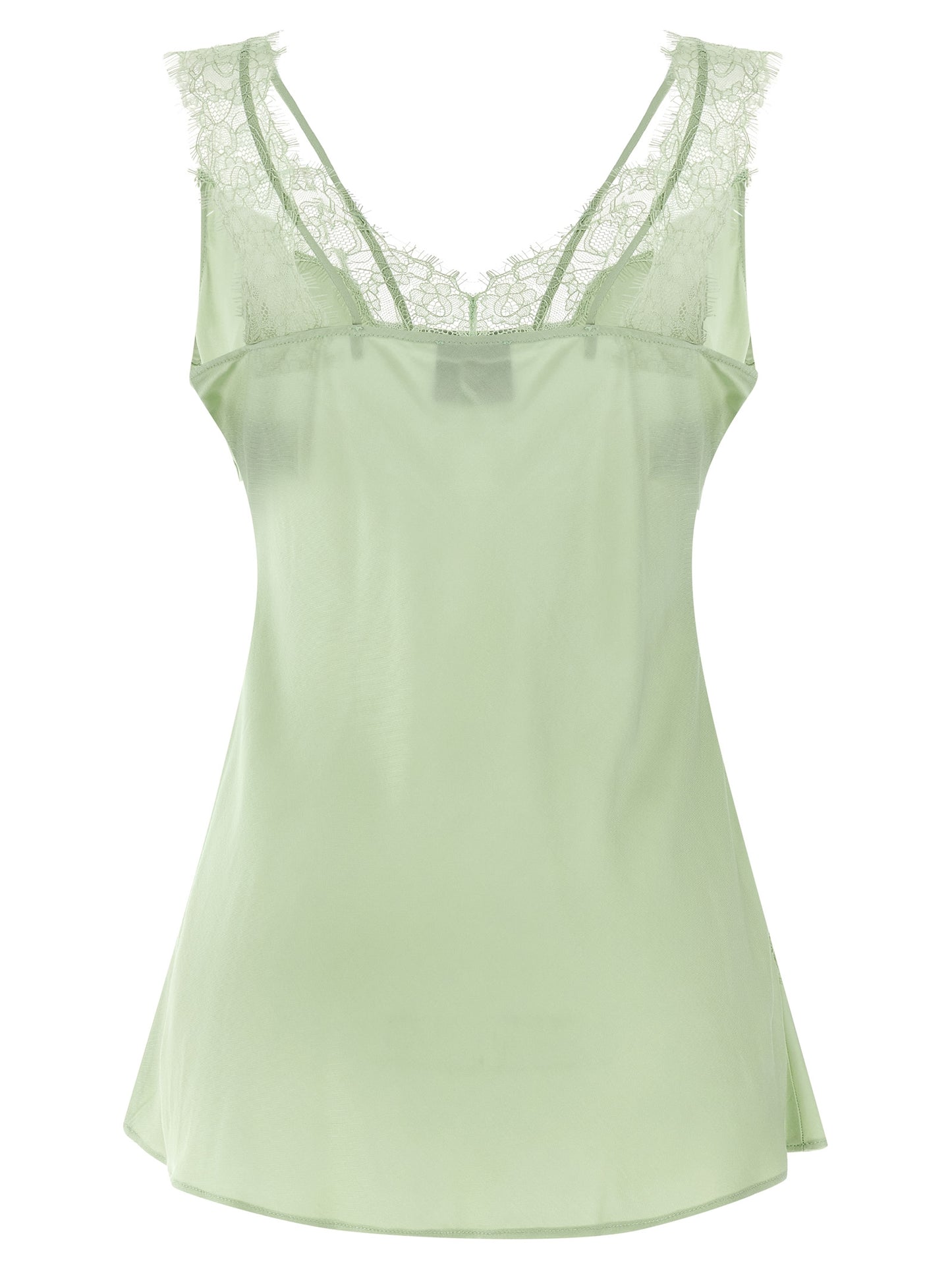 Blouse by PINKO for women in viscose twill bicolour & green presents a discerning silhouette, showcasing a sophisticated v-neck neckline and for a truly discerning finish.