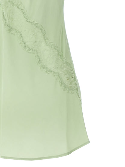 Blouse by PINKO for women in viscose twill bicolour & green showcases a sleek silhouette, elegantly detailed with a sleek and for a sleek finish.