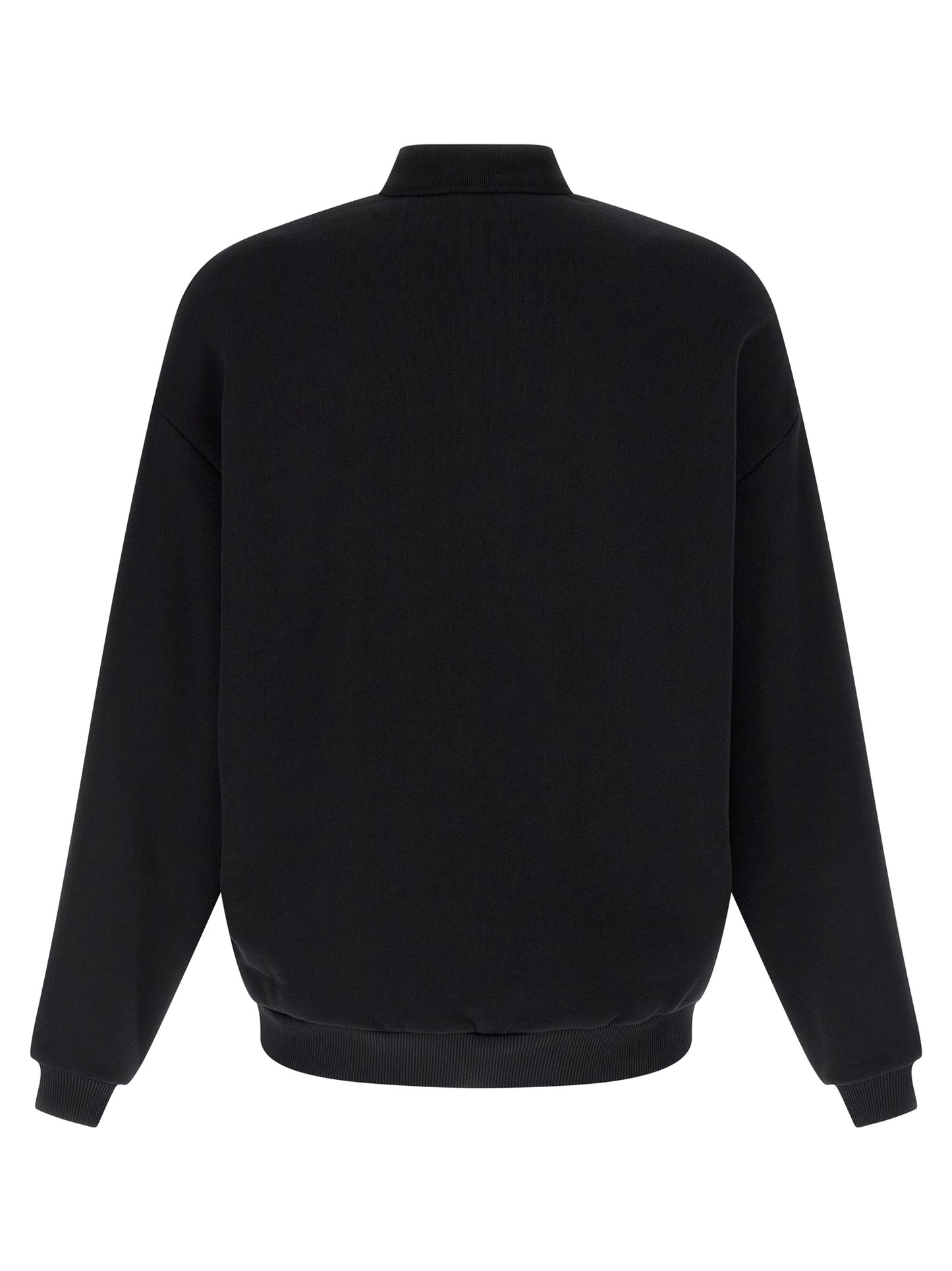 Sweatshirt by Autry for men in cotton black & print showcases a slouchy chic silhouette, artfully detailed with a slouchy chic and for a slouchy chic finish.