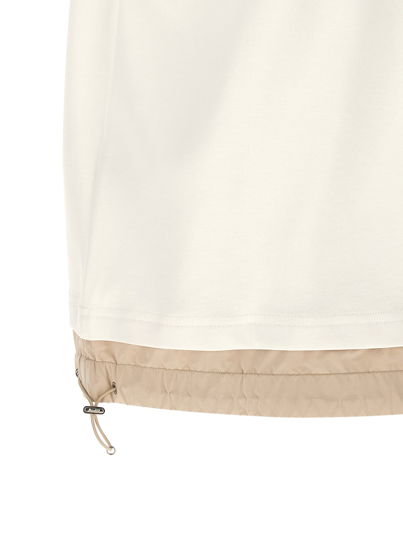 Activewear T-Shirt by MooRER for women in polyamide cotton beige features an ergonomic design with , highlighting a ergonomic length and ergonomic for a high-performance look.