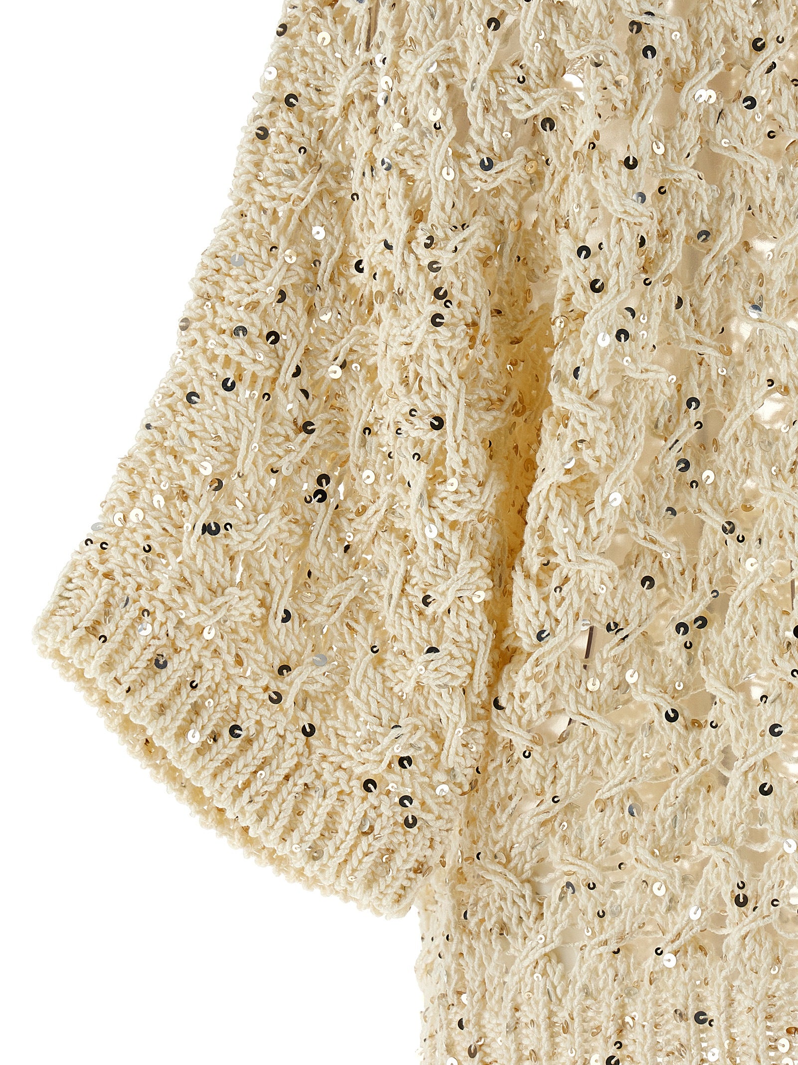 Cardigan by Peserico for women in plush cotton & sequins beige features a nuanced silhouette with a refined and nuanced detailing for a sophisticated look.