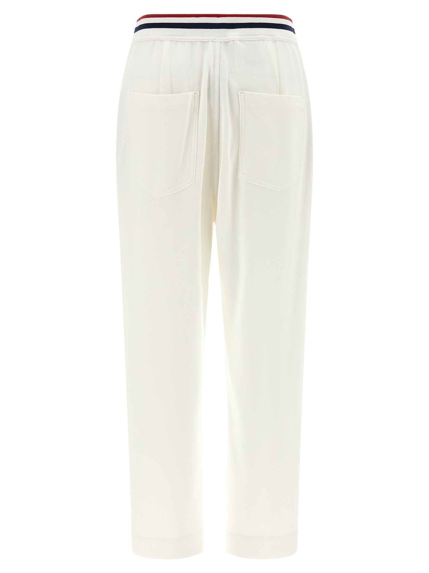Brunello Cucinelli Women's Straight Leg Polyamide Cotton Joggers - White