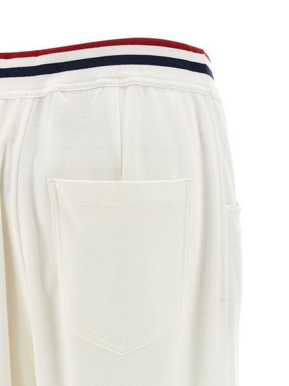 Brunello Cucinelli Women's Straight Leg Polyamide Cotton Joggers - White
