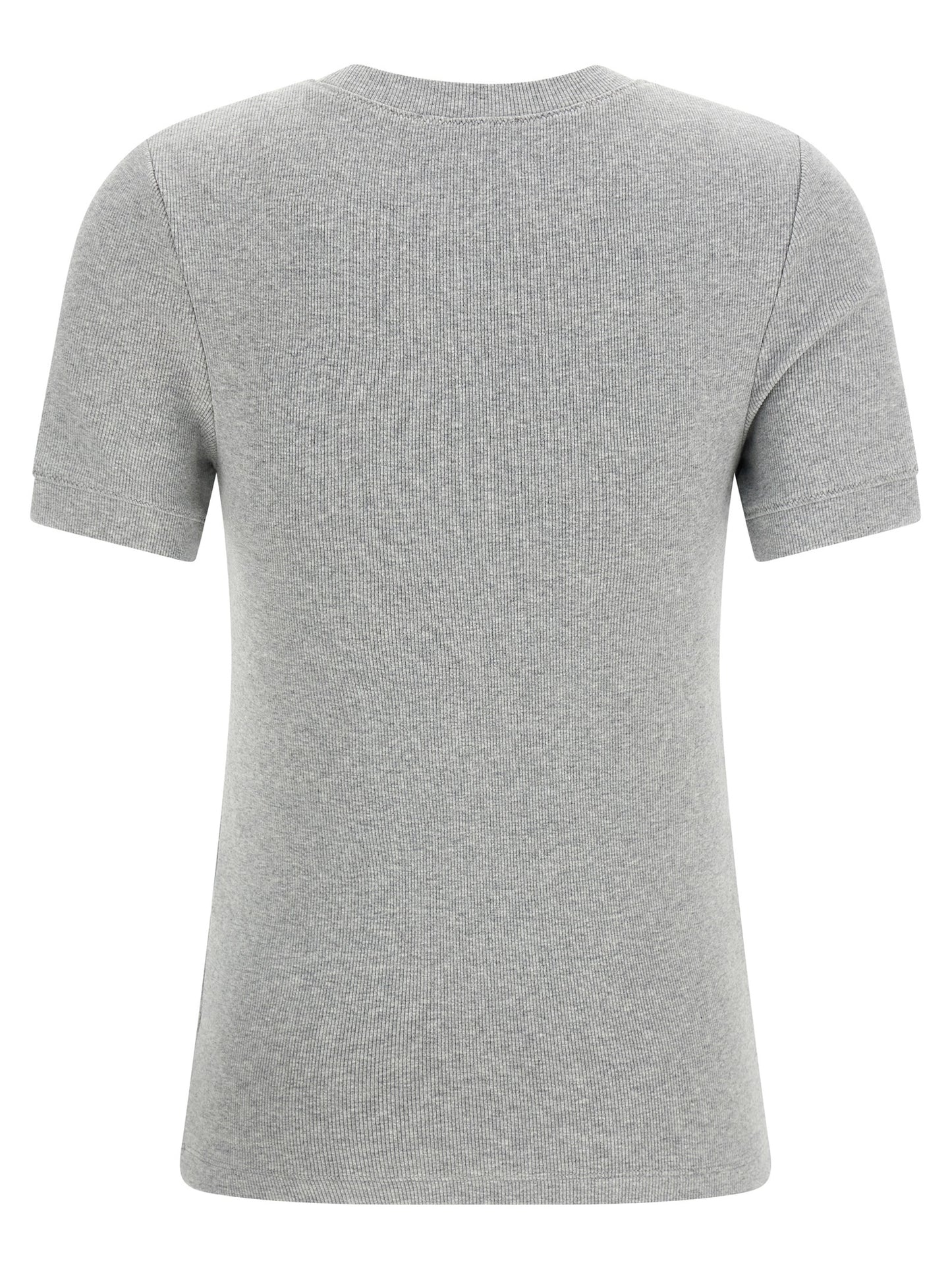 T-Shirt by Entire Studios for women in stretch cotton gray features a plush silhouette, showcasing a sophisticated crew neckline and for a truly plush finish.