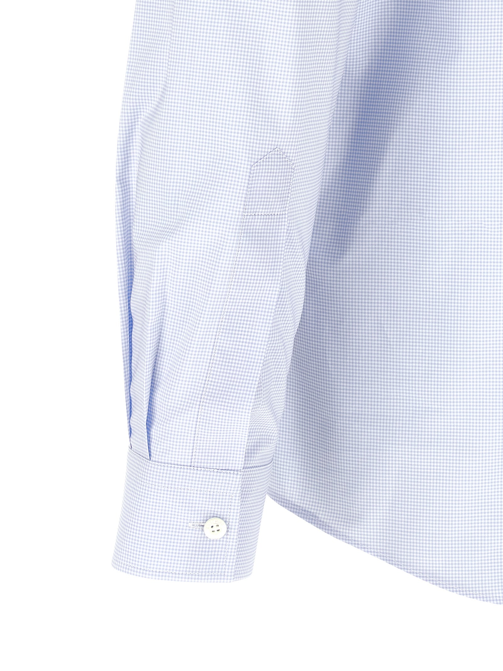 Shirt by Moschino for men in cotton light-blue & print features an polished silhouette, showcasing a sophisticated and detail for a truly polished finish.