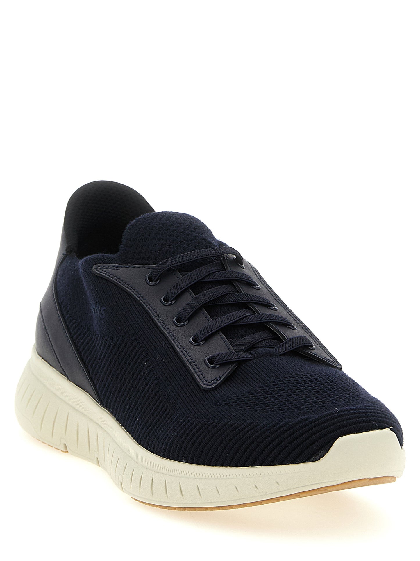 Athletic Sneakers by Hugo Boss for men in eva & bos taurus cowhide leather blue presents a sleek silhouette, perfectly capturing the slip-on style essence of Men's Slip On EVA & Bos Taurus Cowhide Leather Athletic Sneakers with its sleek design and premium finish.