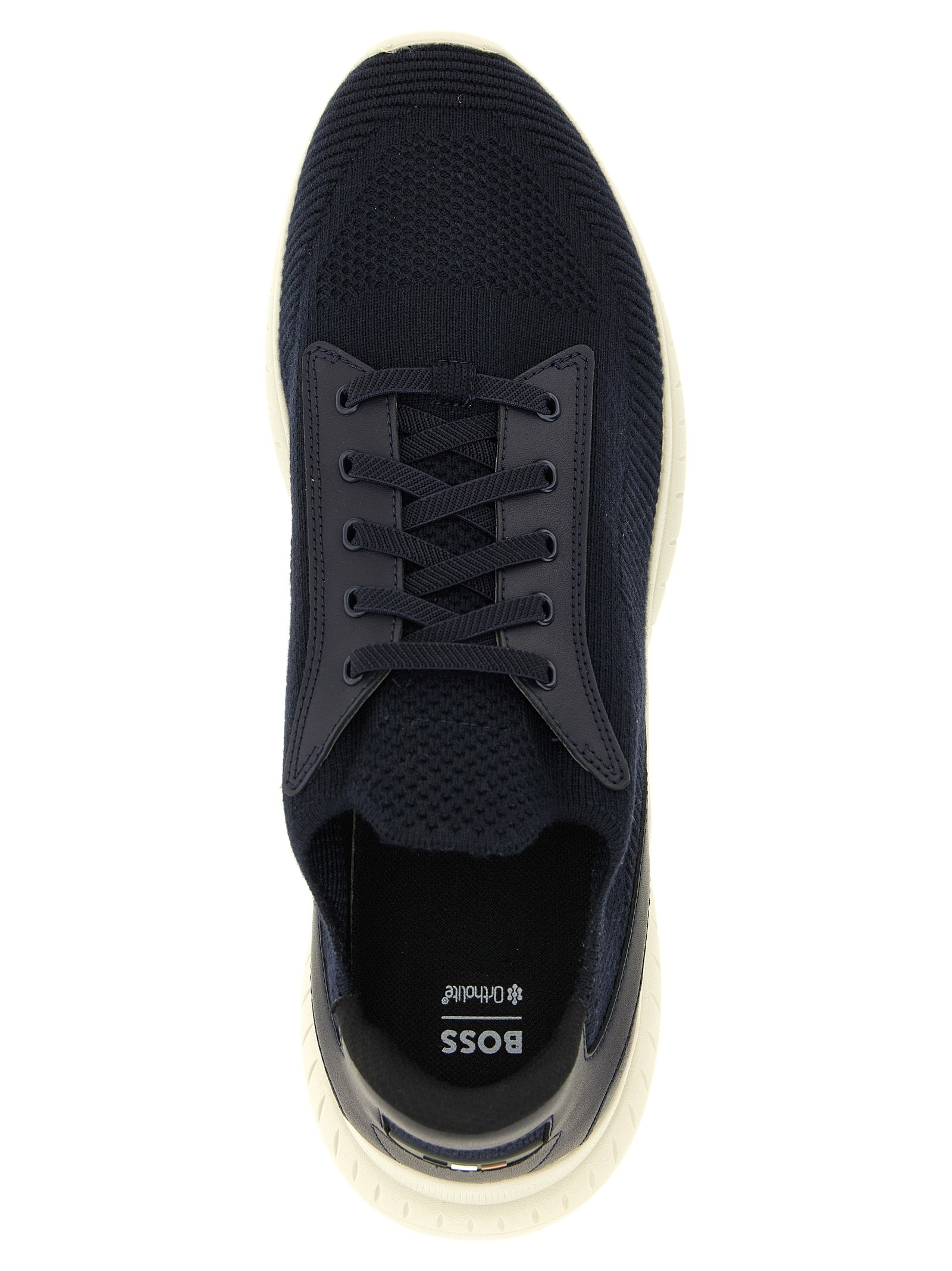 Athletic Sneakers Hugo Boss men eva & bos taurus cowhide leather blue featuring a avant-garde Men's Slip On EVA & Bos Taurus Cowhide Leather Athletic Sneakers design with a avant-garde slip-on style for a refined finish.