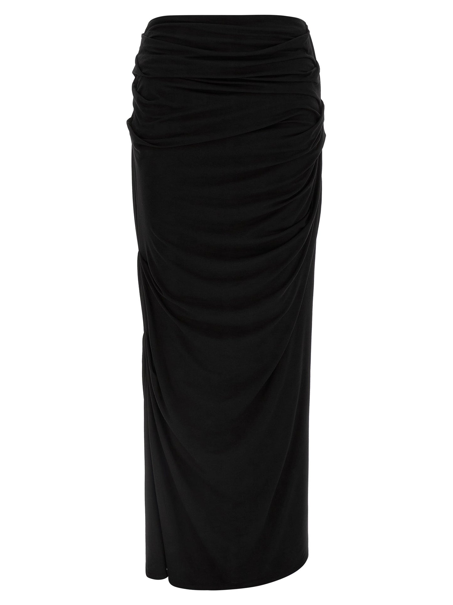 Entire Studios Women's Stretch Viscose Mini Skirt - Black