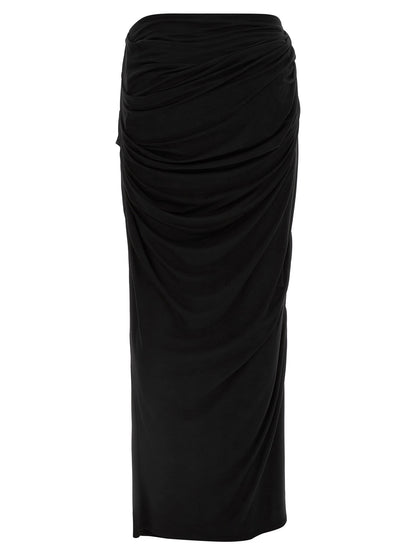 Entire Studios Women's Stretch Viscose Mini Skirt - Black