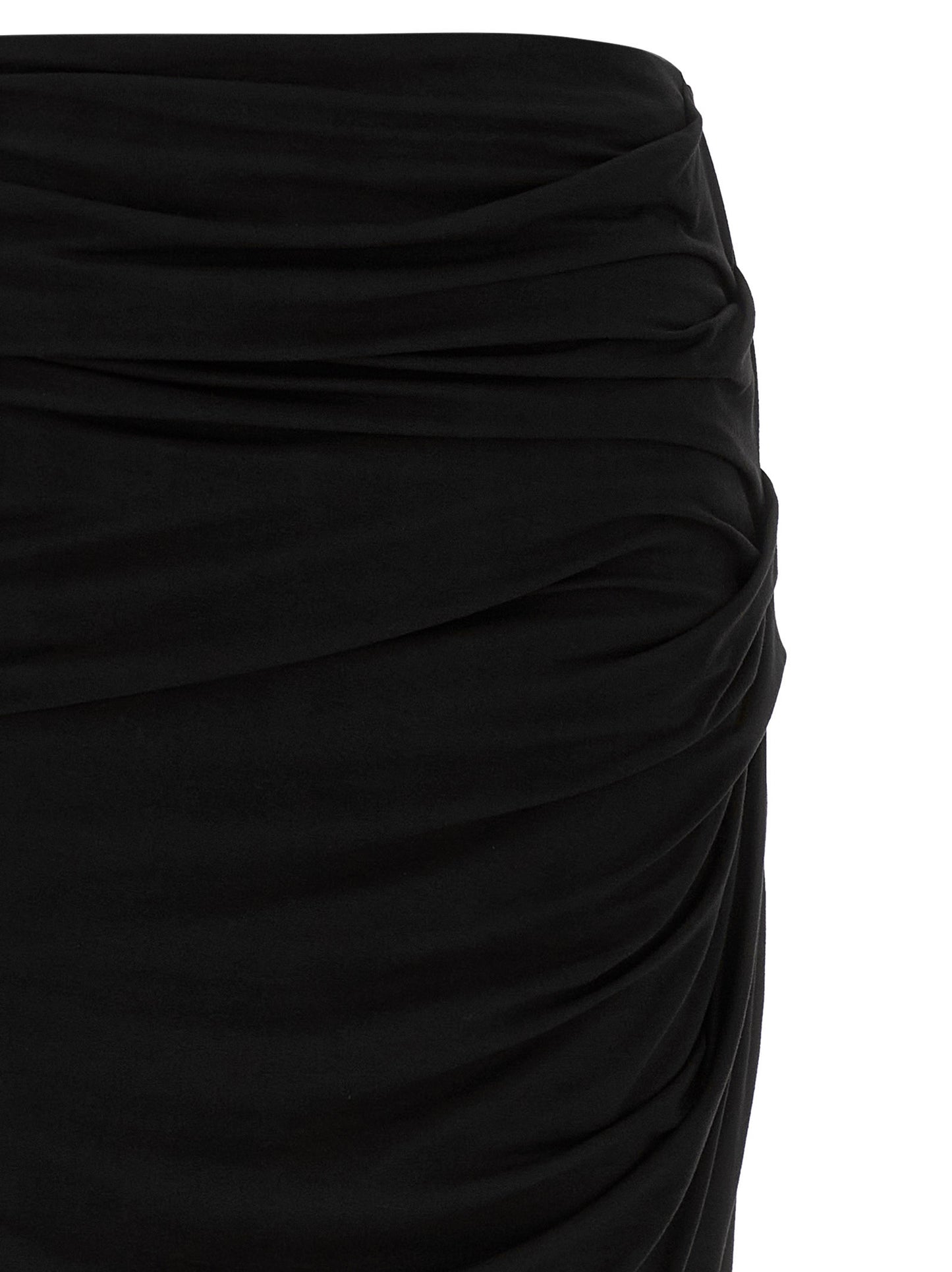 Entire Studios Women's Stretch Viscose Mini Skirt - Black