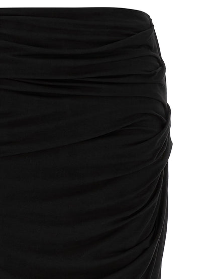 Entire Studios Women's Stretch Viscose Mini Skirt - Black