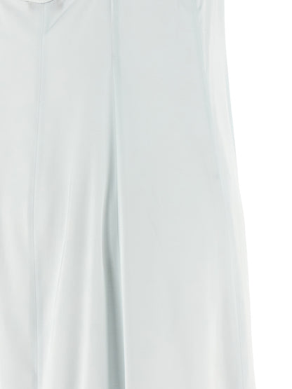 Dress by Peserico for women in viscose satin light-blue features an sultry silhouette defined by a and , falling to an sultry long for a sultry look.