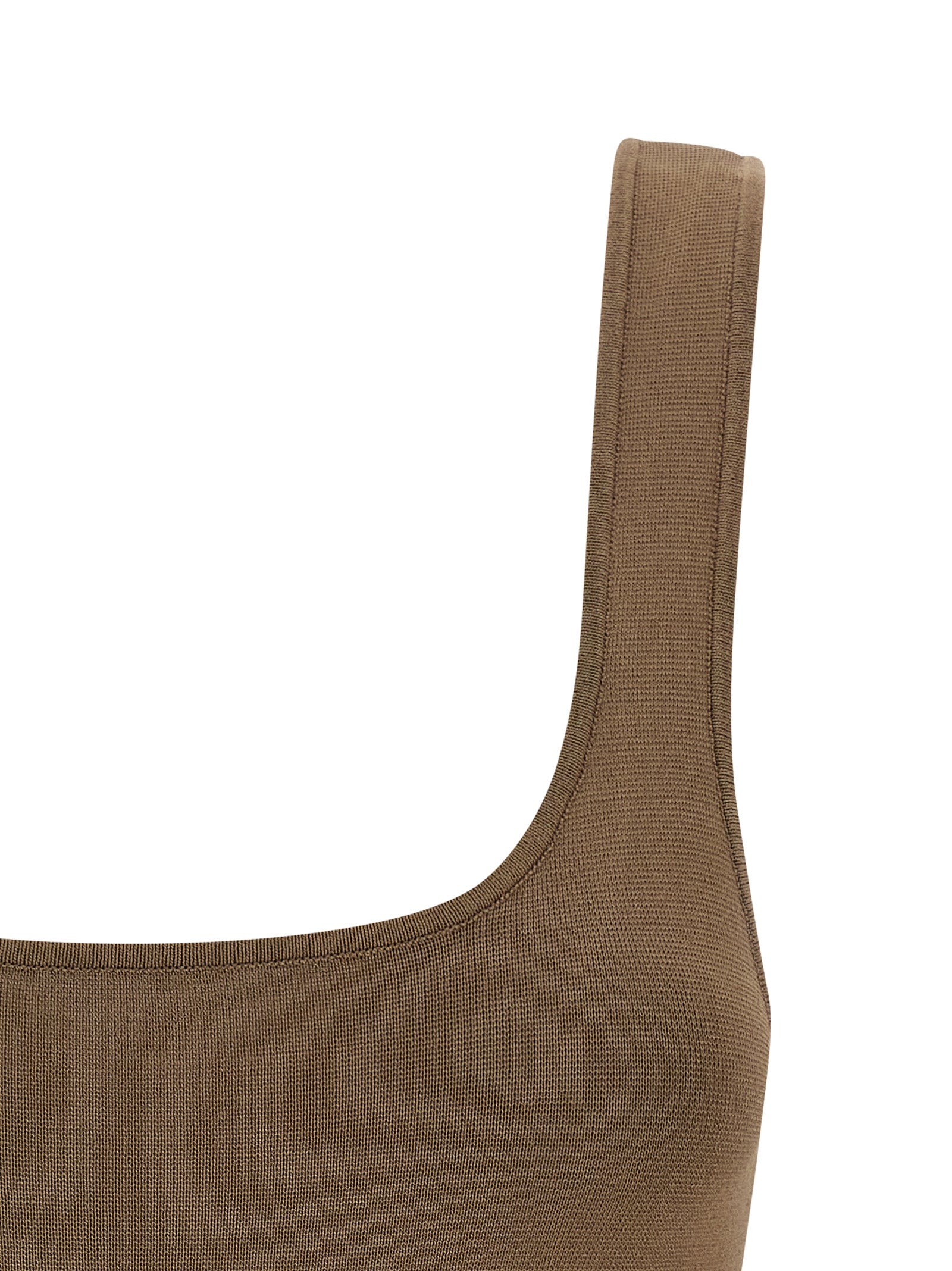 T-Shirt by Entire Studios for women in polyester & viscose brown showcases a fashionable silhouette, elegantly detailed with a fashionable and for a sophisticated, high-fashion look.