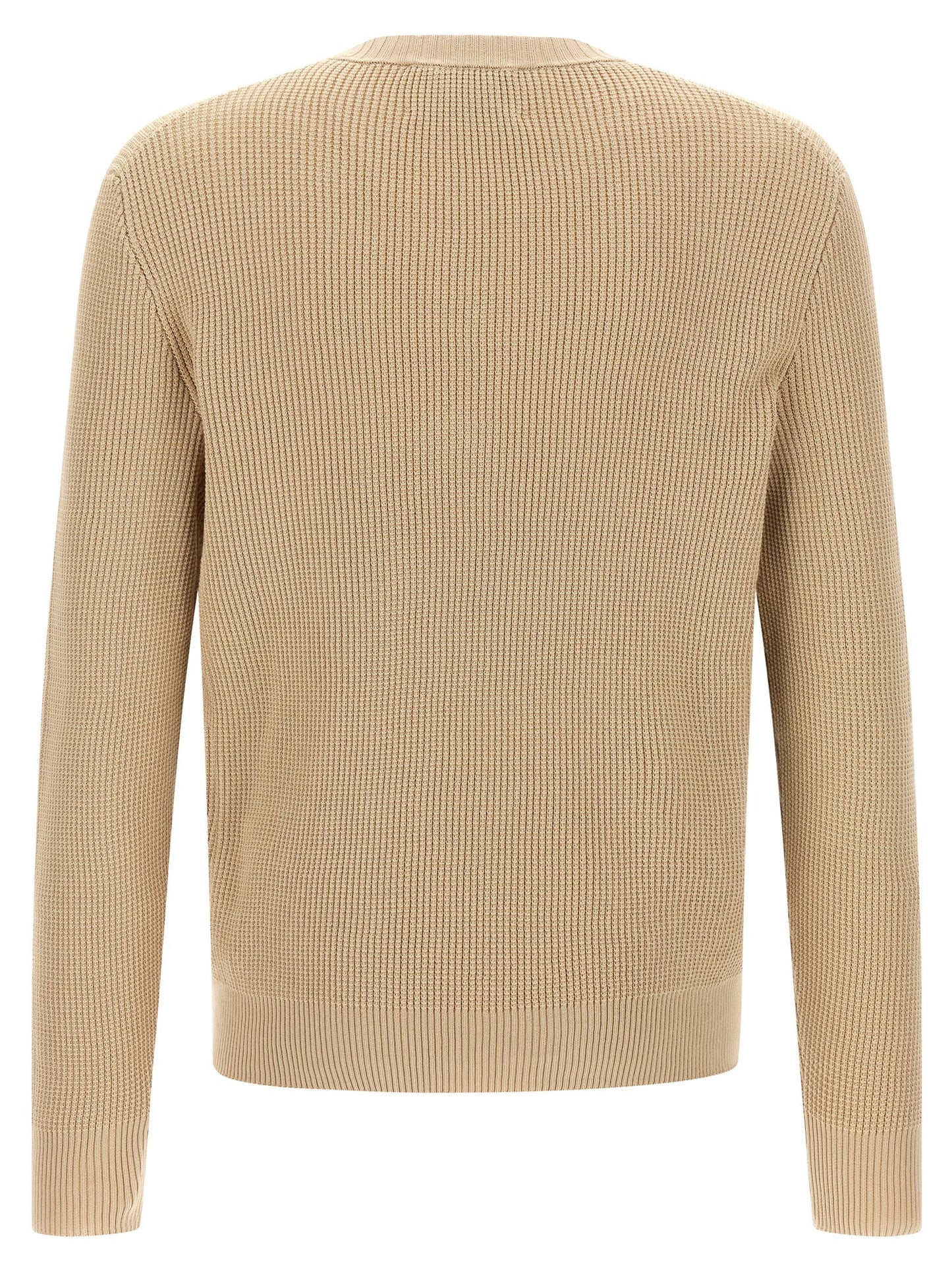 Cardigan by Ballantyne for men in cotton beige, patterned, argyle & jacquard features an crisp silhouette, showcasing a sophisticated v-neck neckline and detail for a truly crisp finish.