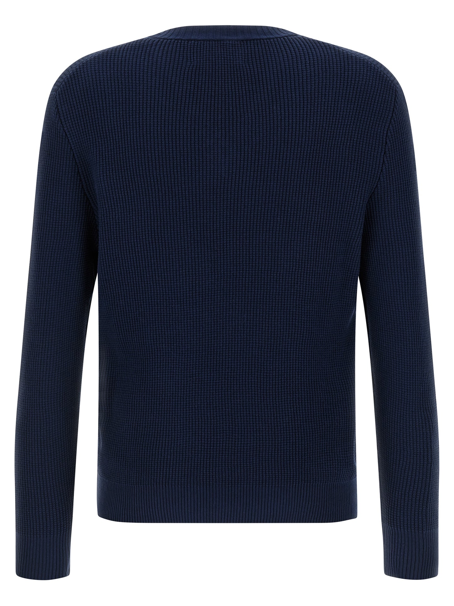 Cardigan by Ballantyne for men in cotton blue, patterned, argyle & jacquard presents a textural silhouette, artfully finished with a textural v-neck neckline and for a sophisticated, textural look.